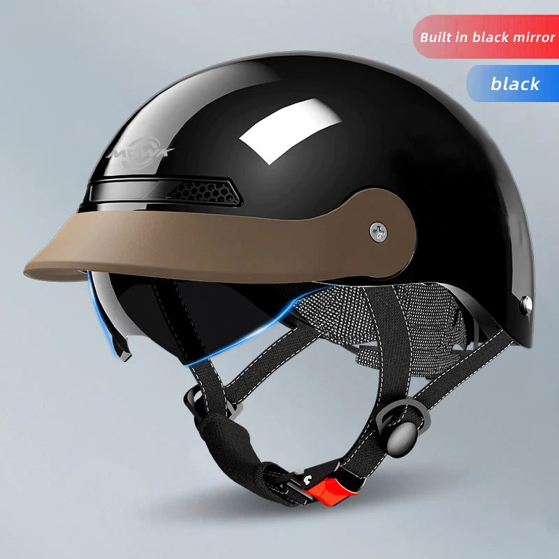 Summer Breathable Open Face Motorcycle Helmet for Adults