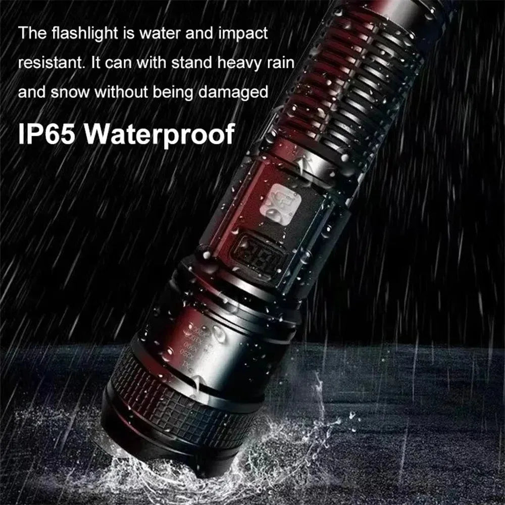 High Power USB Rechargeable LED Flashlight | Waterproof Tactical Torch