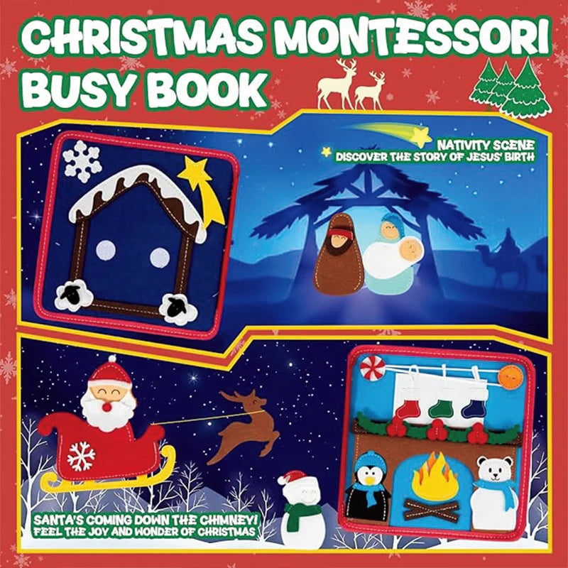 Engaging Christmas Busy Book | Fun Educational Travel Toy