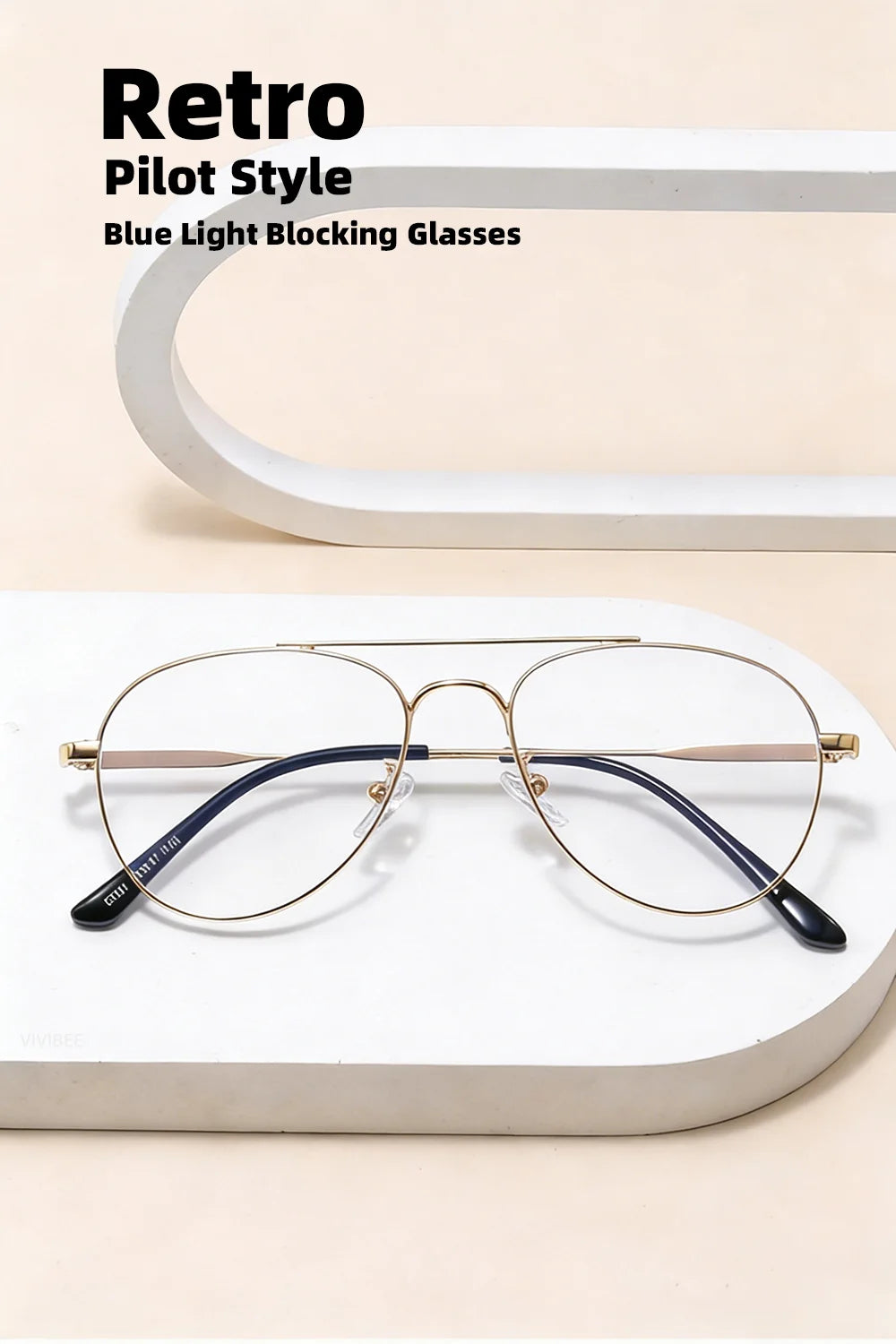 Stylish Retro Blue Light Blocking Glasses for Digital Comfort