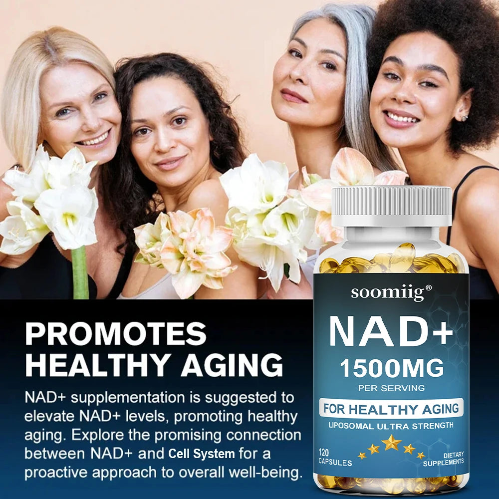 NAD+ 1500mg Capsules for Cellular Energy & Healthy Aging