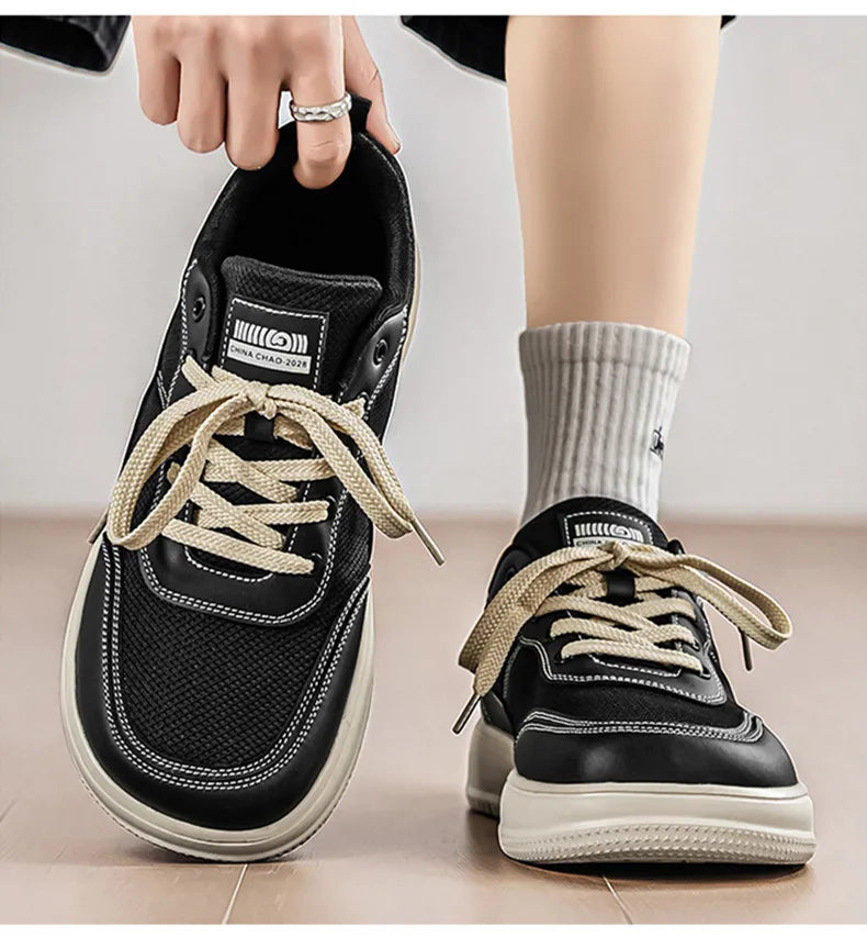 Men's Casual Wide Toe Shoes | Breathable and Comfortable Sneakers