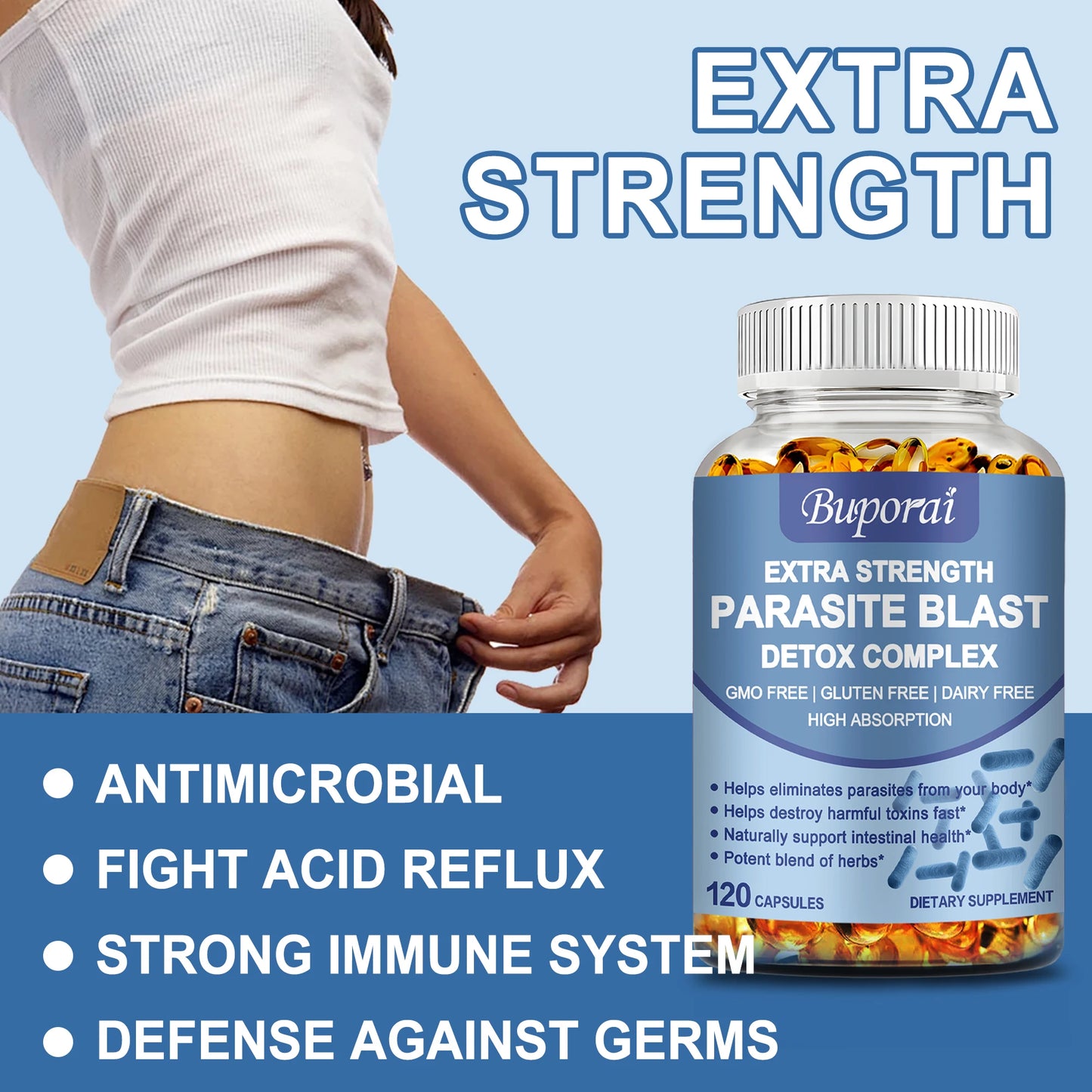Parasite Blast Detox Complex | Cleanse Intestines & Boost Digestion