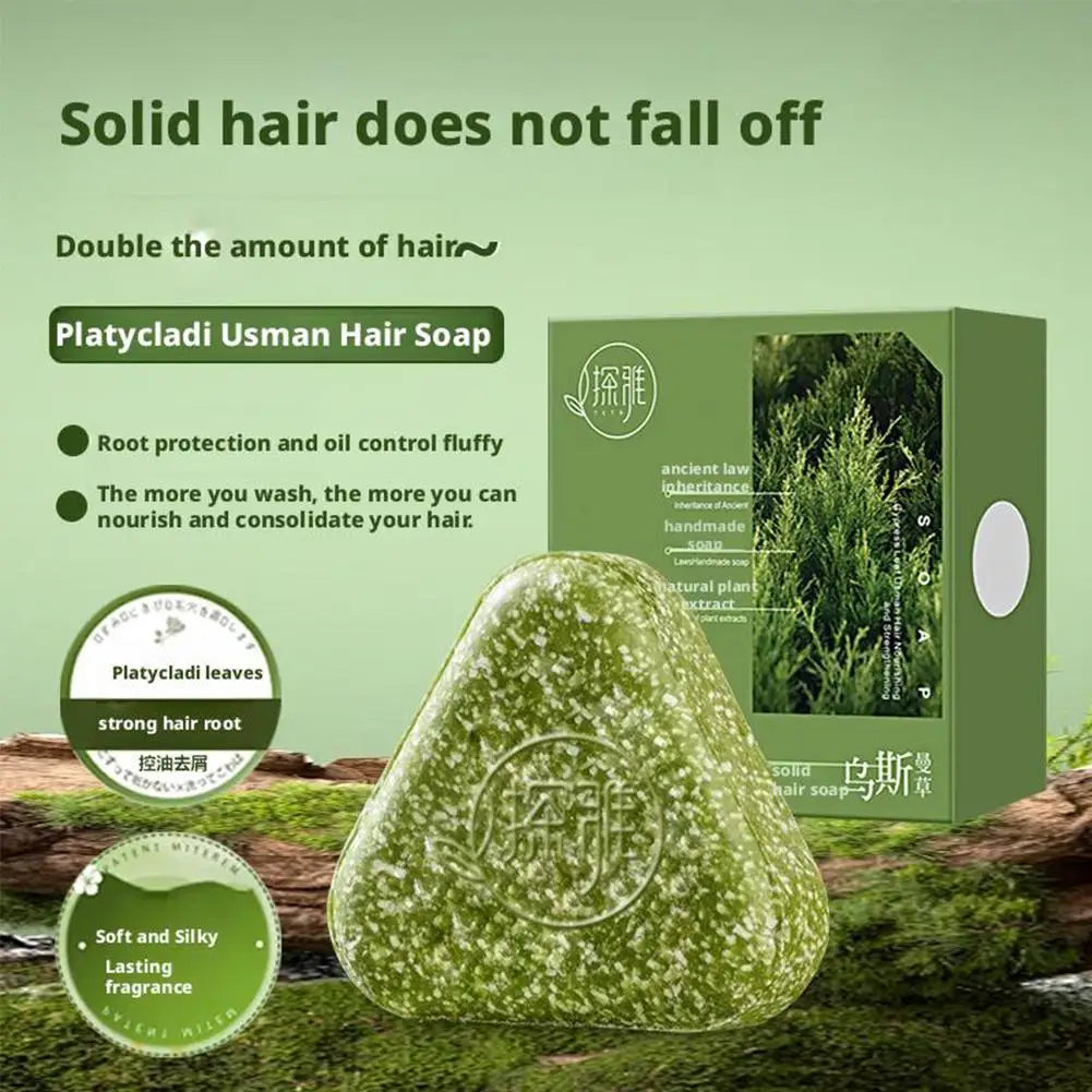 Natural Solid Shampoo Bar for Hair Growth & Strengthening