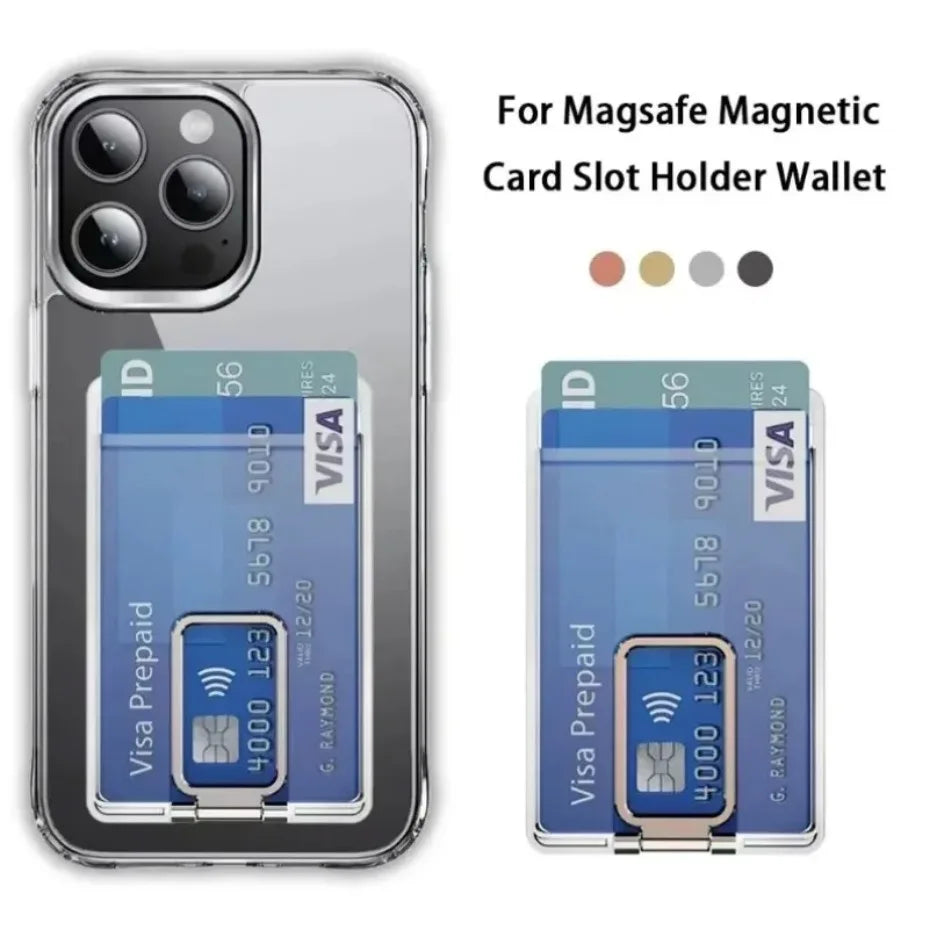 Magnetic Phone Card Holder & Stand | Dual Functionality for iPhone