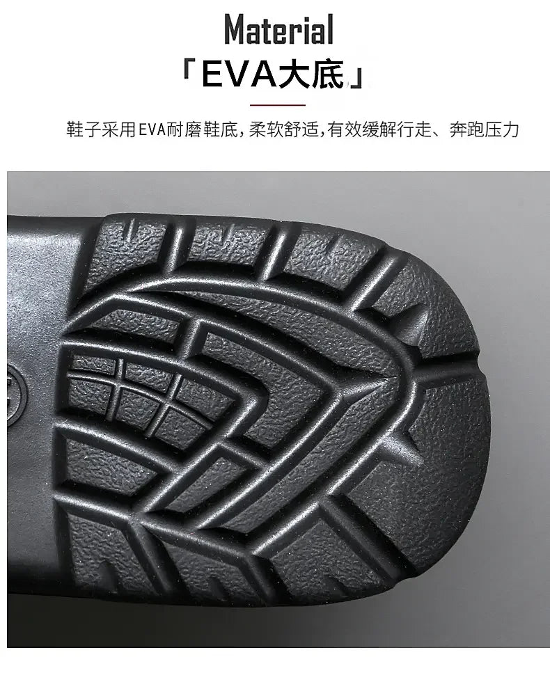 Men’s Waterproof Winter Work Slippers | Warm Anti-Slip Casual Shoes