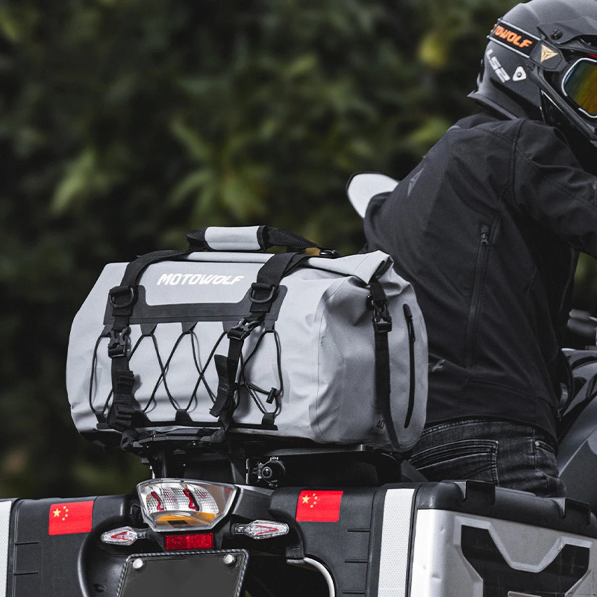 Waterproof Motorcycle Rear Seat Bag | Versatile Travel Duffel Bag