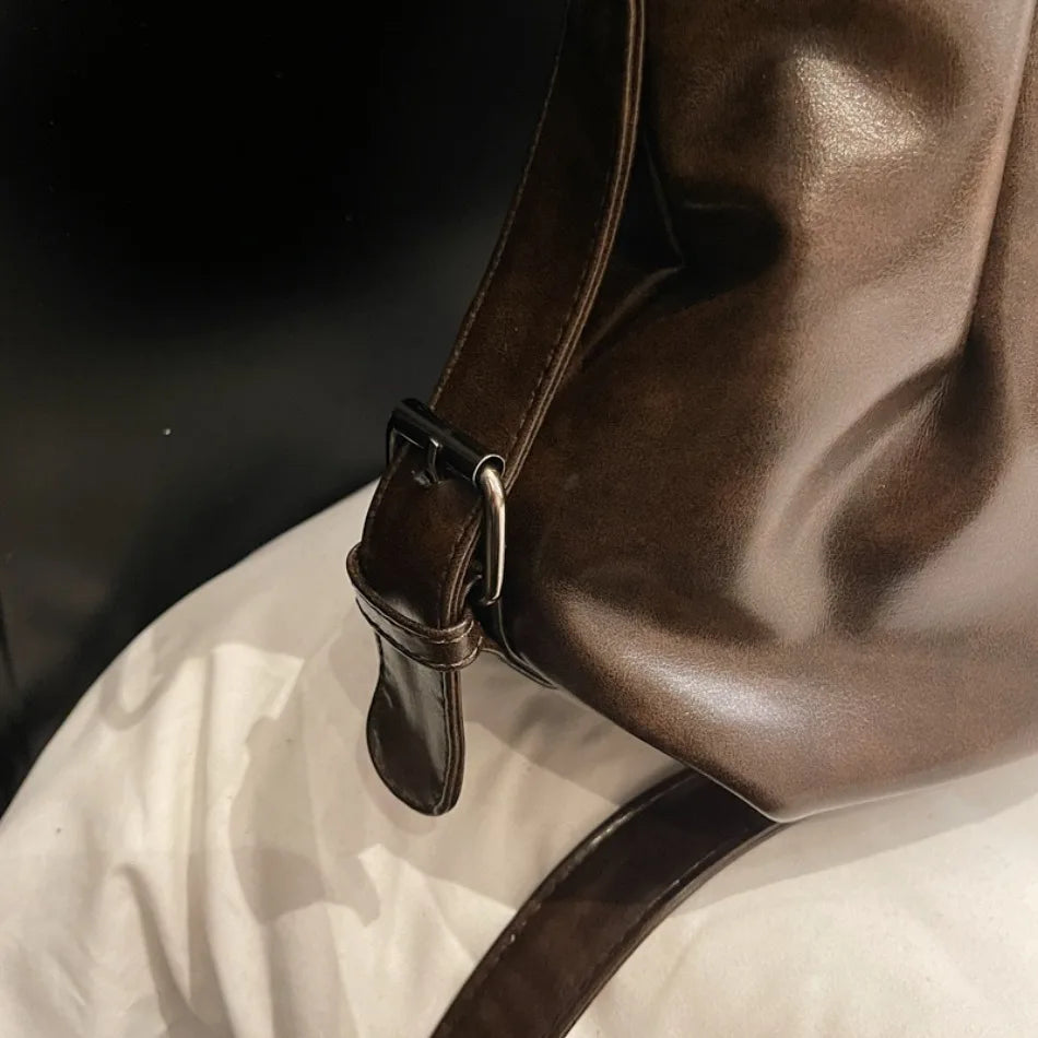 Large Capacity Shoulder Bag | Stylish PU Leather Tote for Women