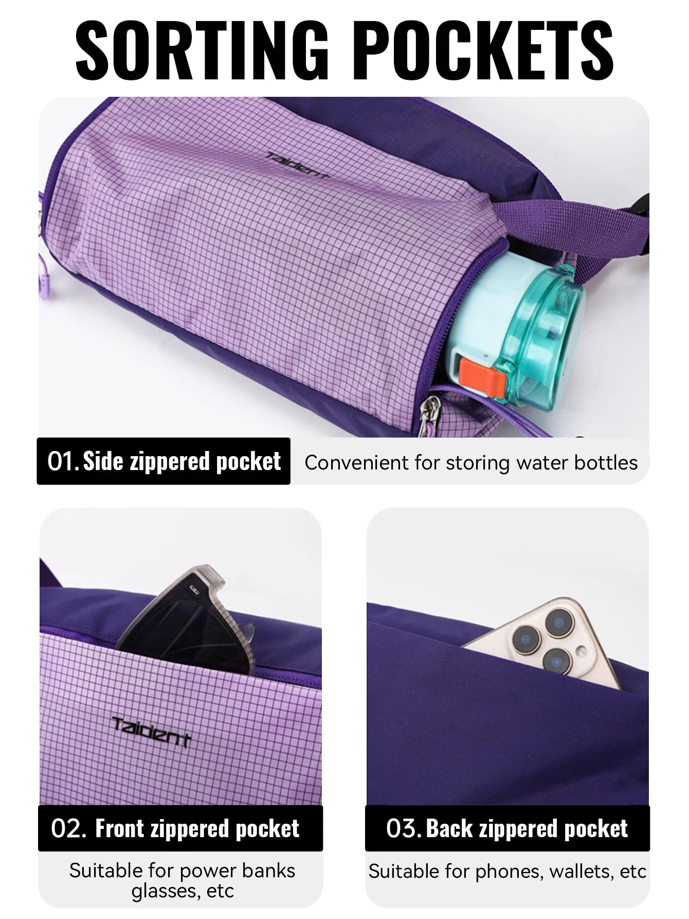 WRELS Unisex Large Capacity Sports Waist Bag Outdoor Hiking Waterproof Single-Shoulder Bag Large Capacity Sports Chest Bag
