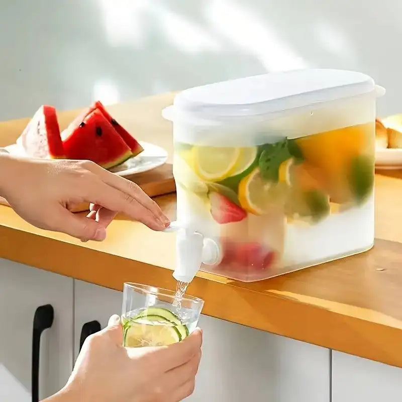 3.5L Water Kettle with Faucet | Cold Beverage Dispenser for Summer