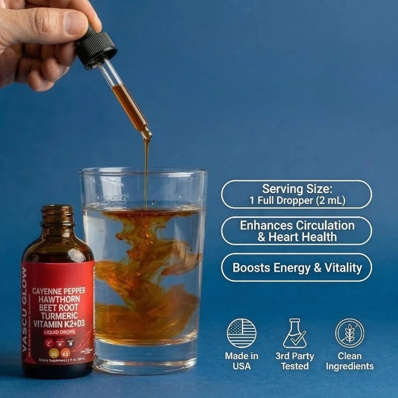 Cayenne Pepper Drops Supplement with Hawthorn Berry & Turmeric