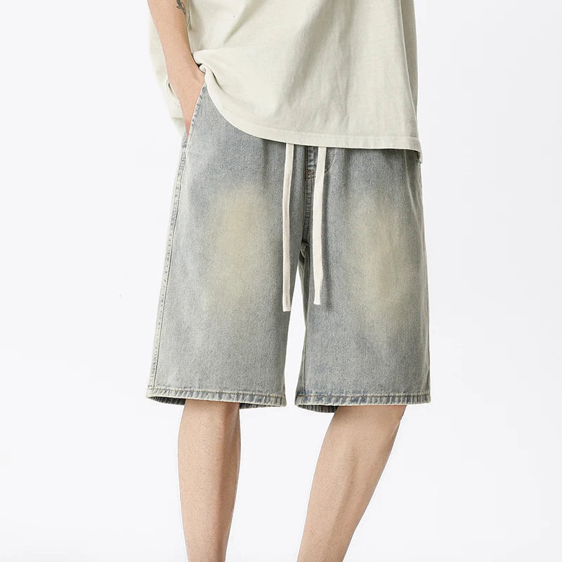 Men's Casual Light Blue Denim Shorts | Comfortable & Stylish