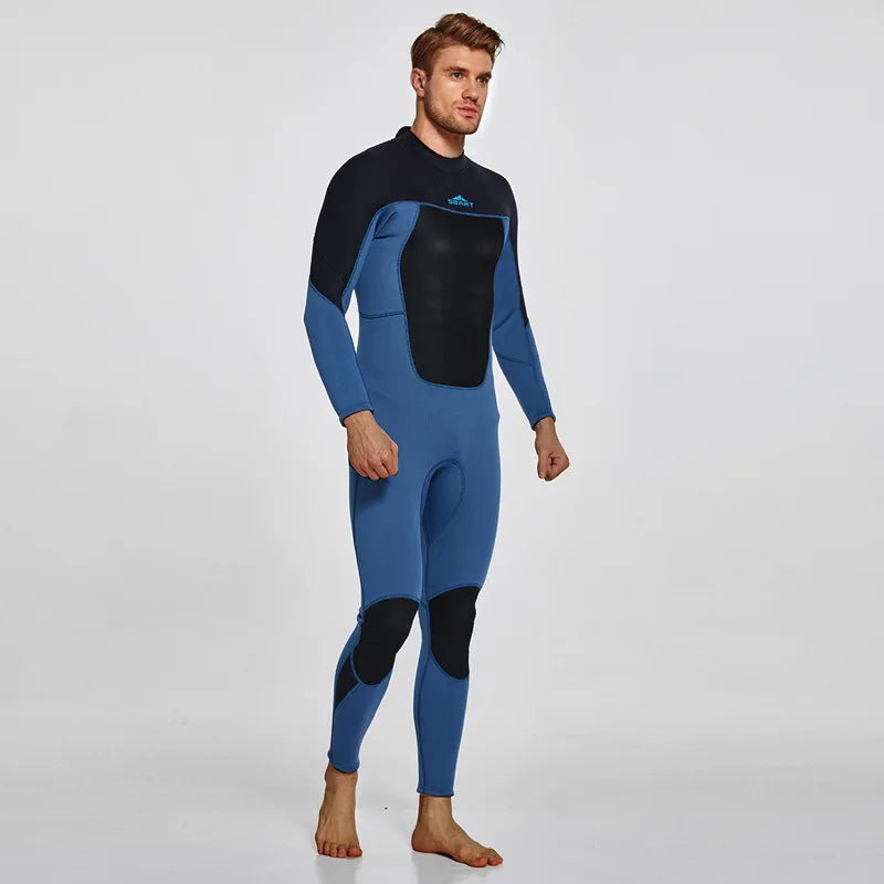 3mm Neoprene Full Sleeve Wetsuit for Men | Perfect for Water Sports