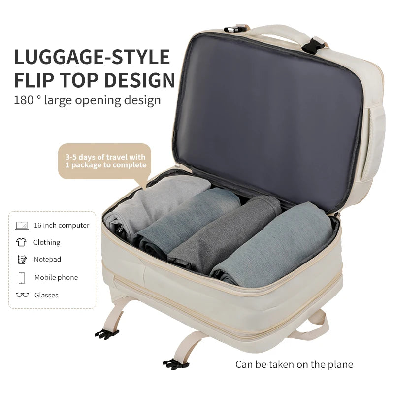 Versatile Airplane Travel Backpack | Perfect Carry-On Luggage