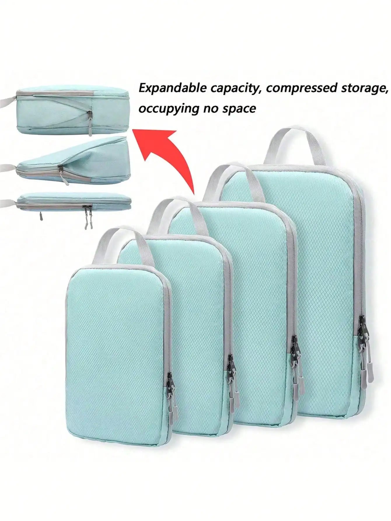 Compressible 4-Piece Business Travel Storage Bag Set
