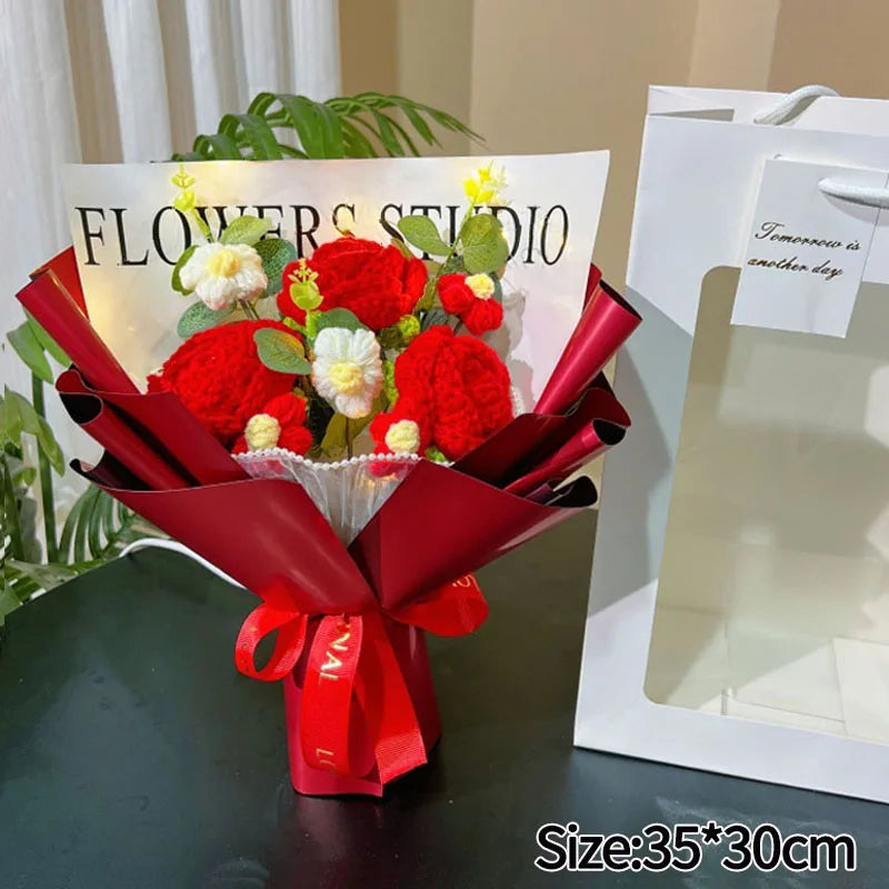 Ramo Eterno de Flores de Ganchillo | El Regalo Perfecto para Cualquier Ocasión