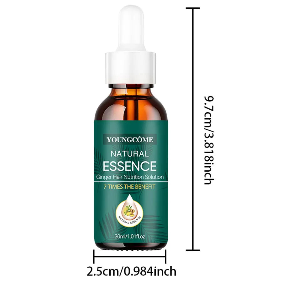 Natural Ginger Hair Care Serum | 7X Strength & Repair | Frizz-Free