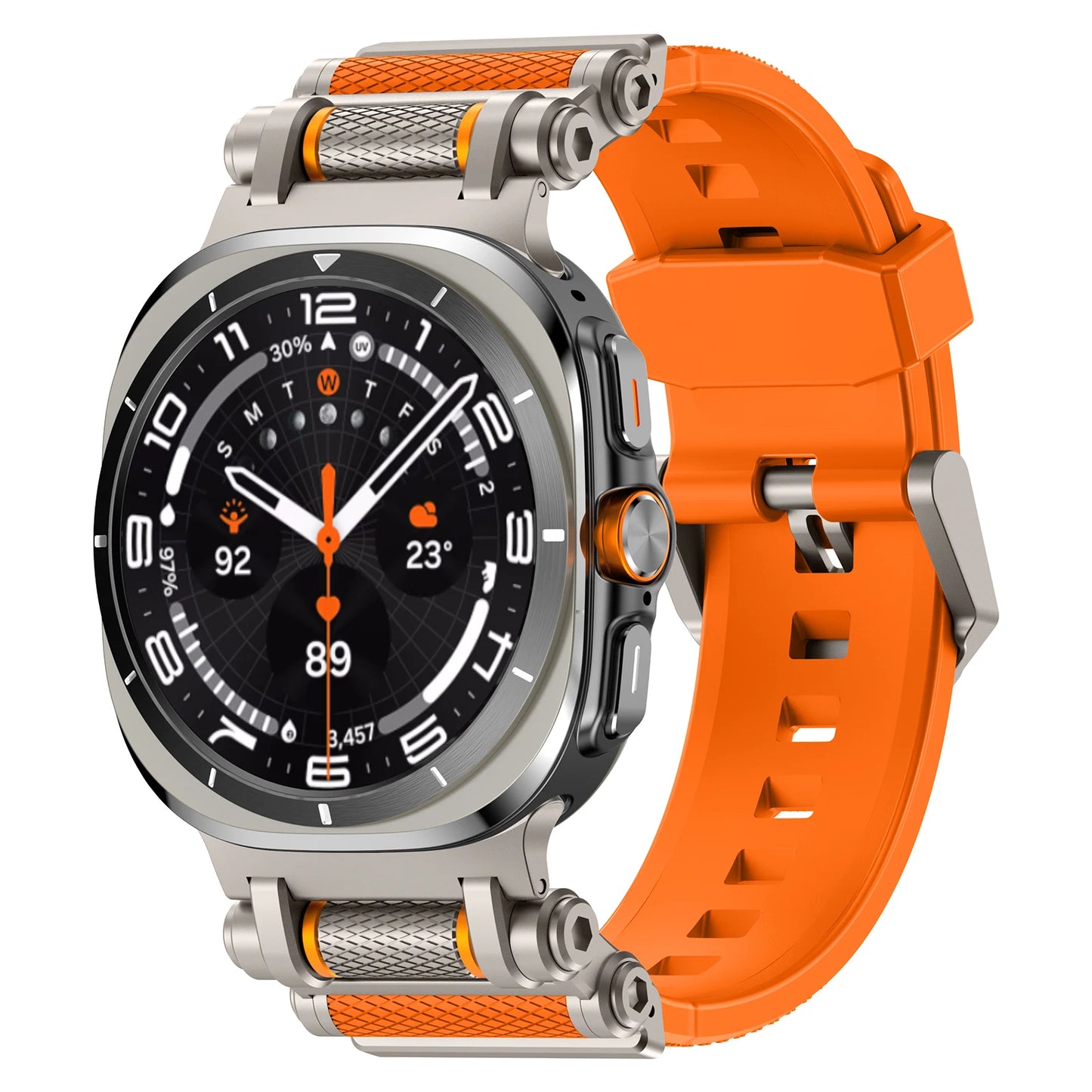 Luxury Silicone Sport Band for Galaxy Watch Ultra 47mm | No Gaps Design