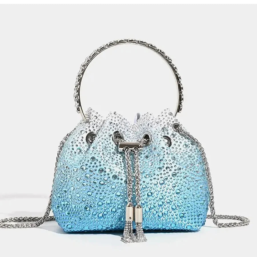 Bolso de mano y tote elegante de noche | Bolso de mujer con borla brillante