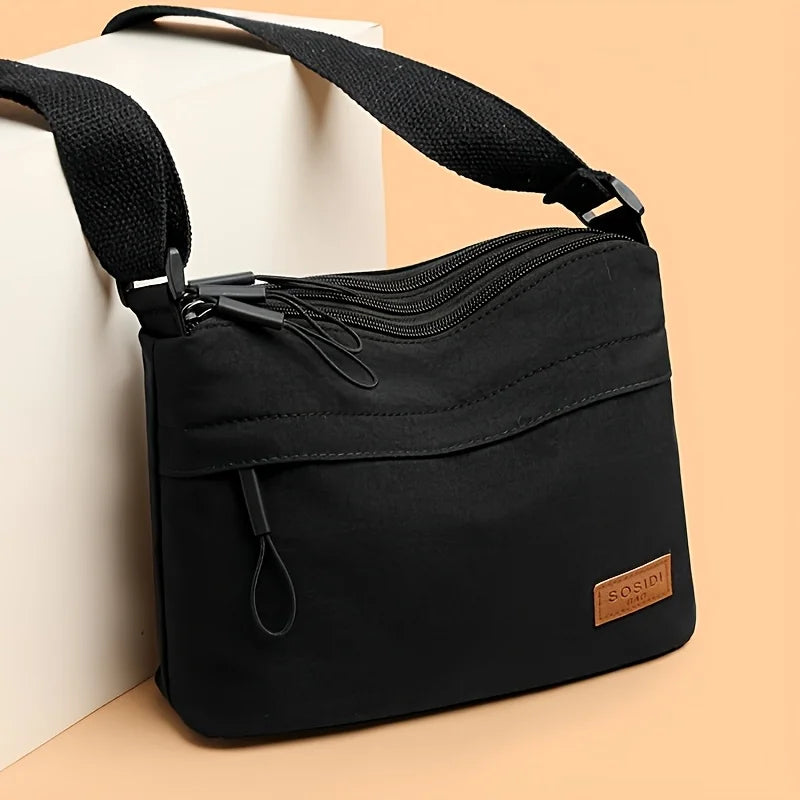 Bolso bandolera de nailon para mujer | Accesorio elegante para el día a día