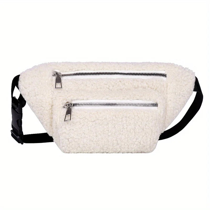 Riñonera de Pana de Peluche Elegante | Bolso Bandolera Versátil