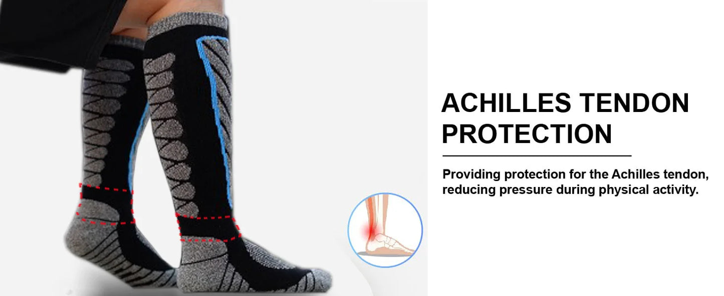 Unisex Compression Knee High Ski Socks | Essential Outdoor Gear