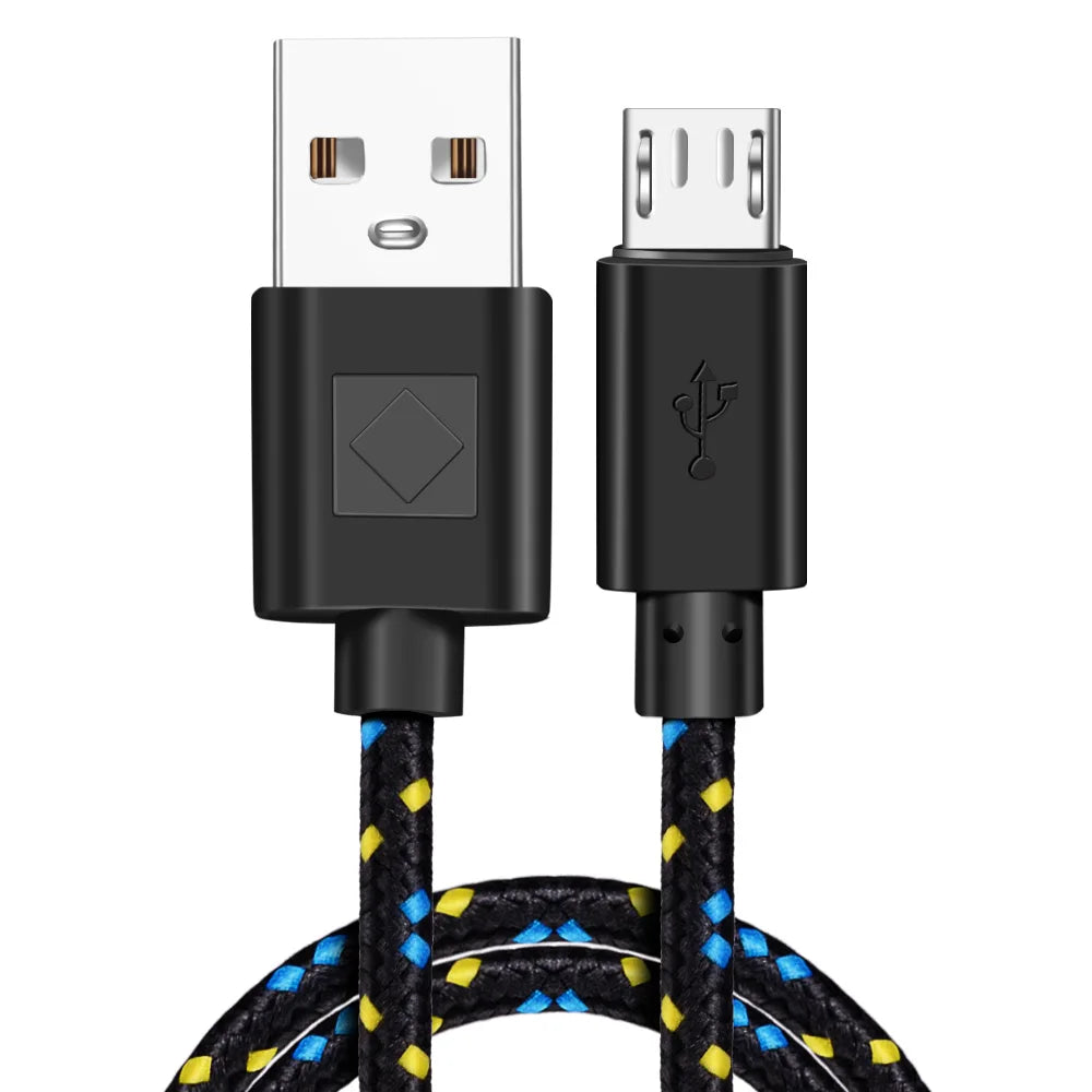 Nylon Braided Micro USB Cable | Fast Data Sync & Charger