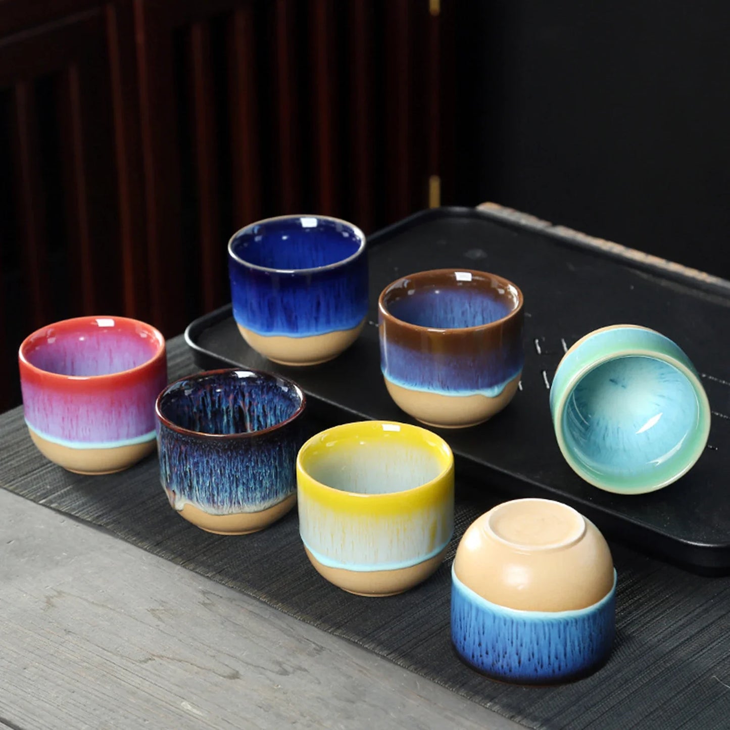 Ceramic Tea Cups Set for Traditional Kung Fu Tea Experience