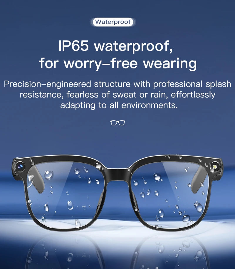 AI Smart Glasses with 8MP Camera | 4K Video and Voice Translator