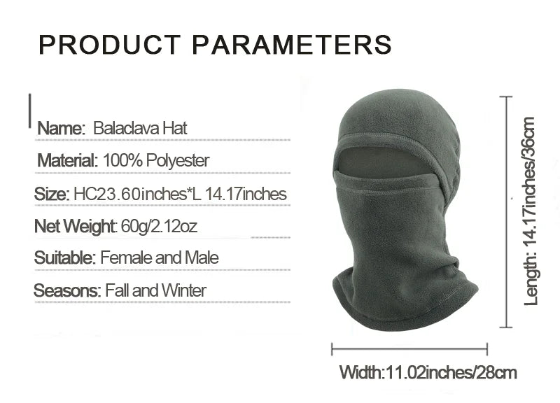 Unisex Knit Balaclava Beanie | Breathable Winter Face Mask