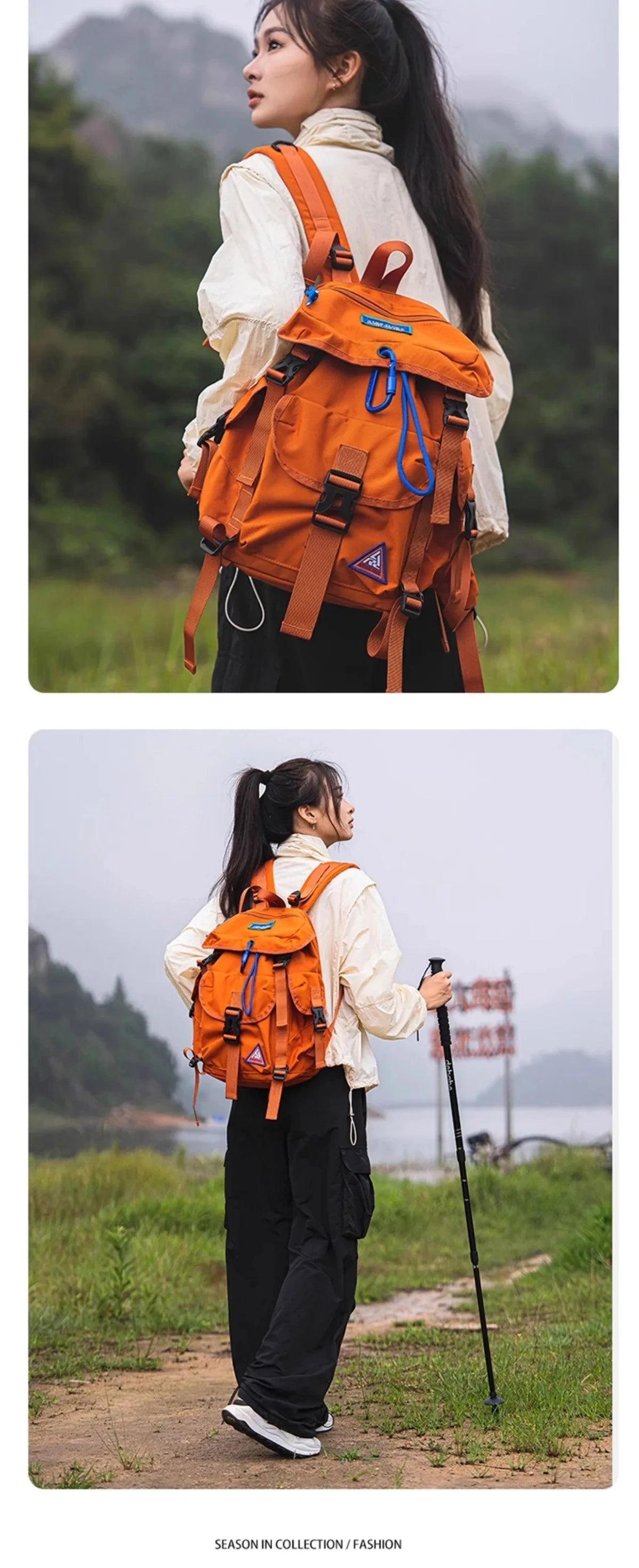Fashion Travel Backpack for Adventurers | Multifunctional Hiking Bag