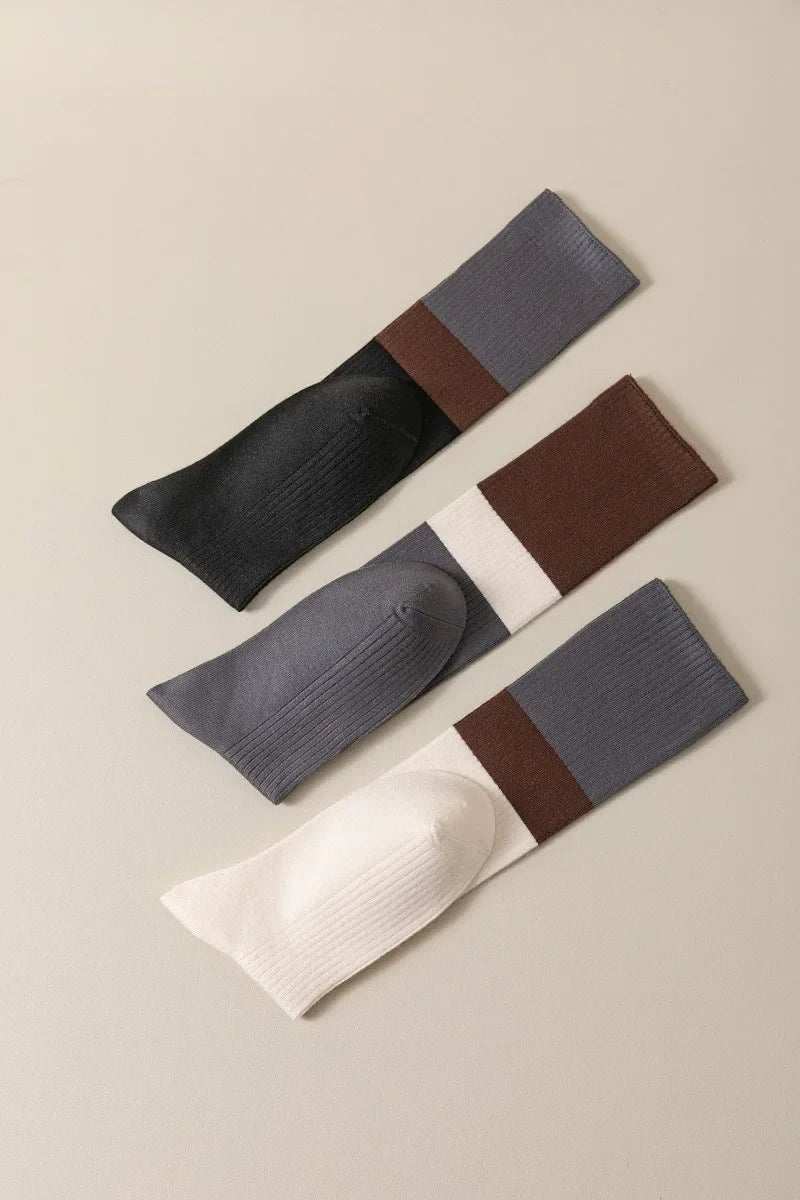 Women's Cotton Color Matching Knee Socks | Fashion-Forward Style