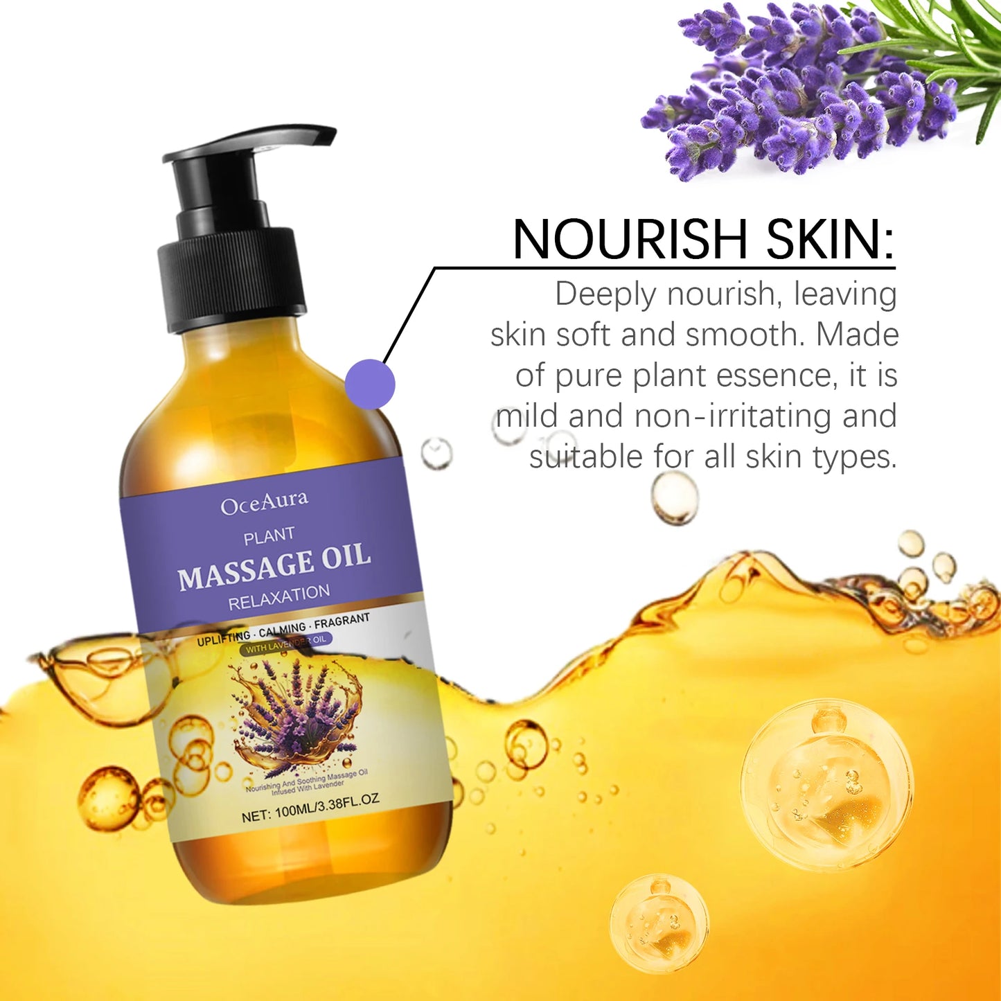 Lavender Aromatic Body Oil | Moisturizing & Relaxing Skin Care
