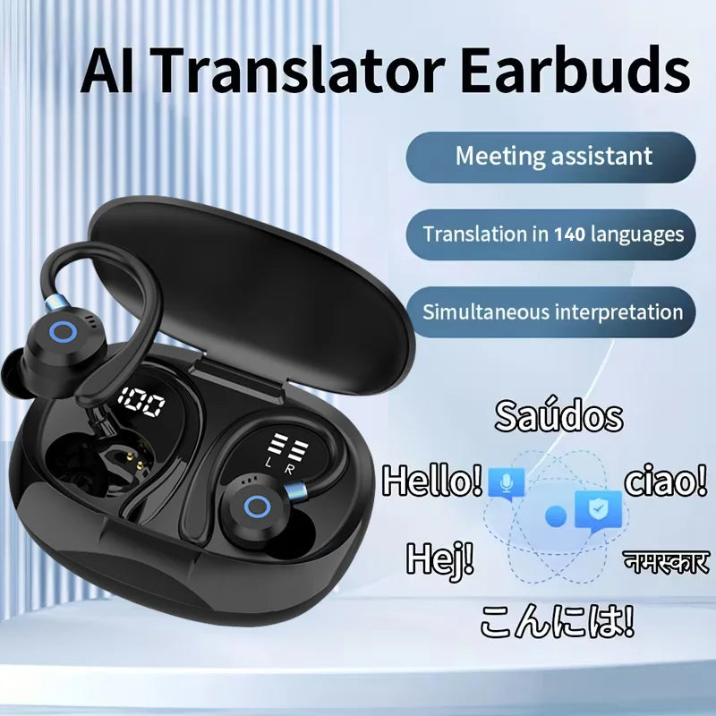 Wireless Bluetooth Earbuds | Active Noise-Cancellation & Digital Display