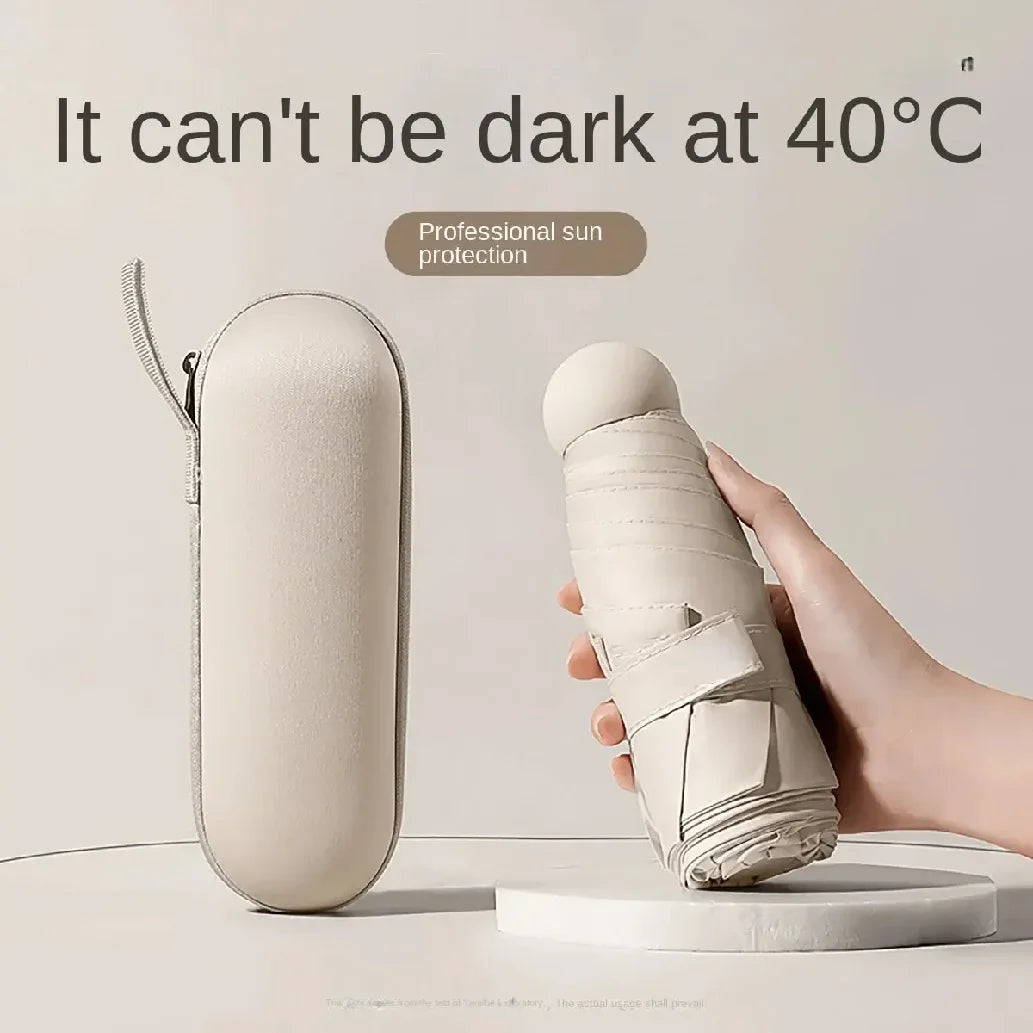 Portable Mini Umbrella | Compact Dual Use Sunshade & Rain Guard