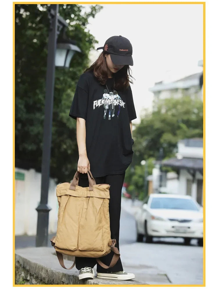 High Capacity Solid Color Backpack for Women & Teens | Travel & School Bag