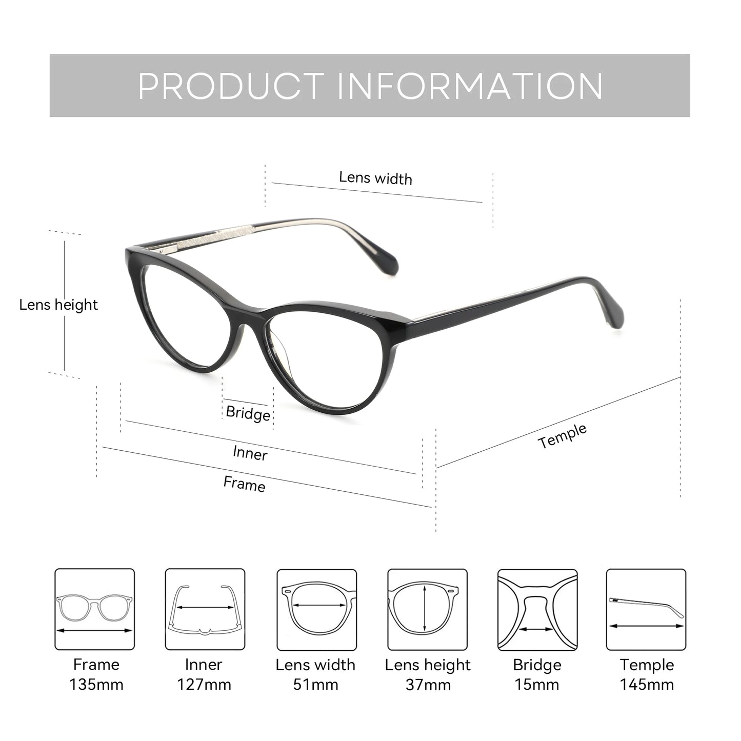 Stylish Cat Eye Multifocal Glasses for Women | Photochromic Lenses