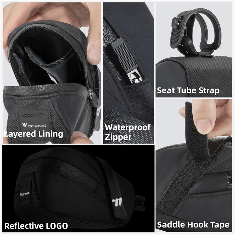 Portable Waterproof Bicycle Saddle Bag | Essential Cycling Accessory