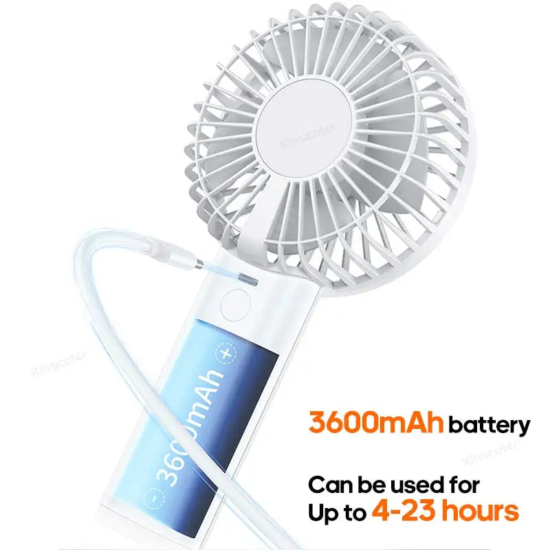 Portable Mini USB Hand Fan | Rechargeable with Night Light