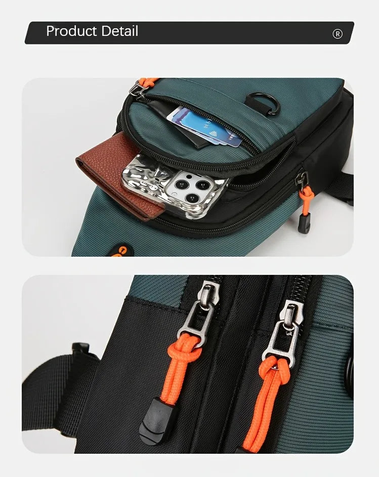 Men's Waterproof Outdoor Hiking & Travel Shoulder Bag