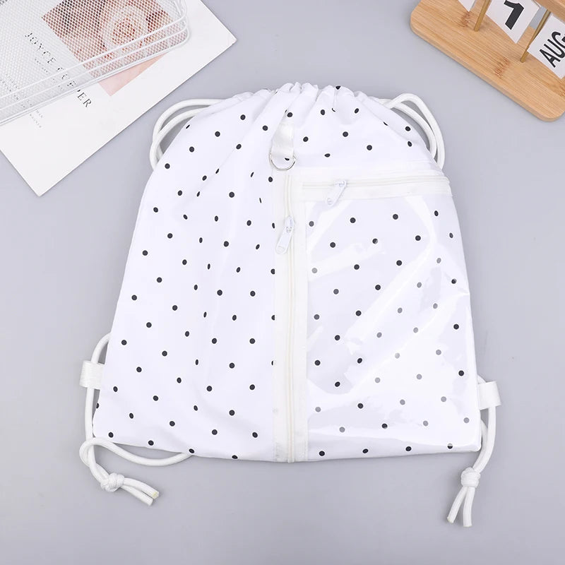 Fashion Drawstring Backpack | Large Capacity Star Print Ita Bag