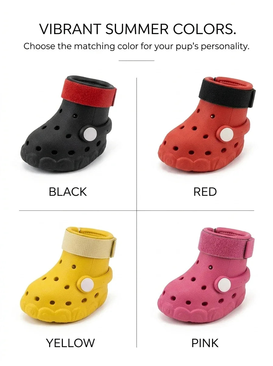 Breathable Dog Sandals for Summer | Soft Sole Outdoor Clogs