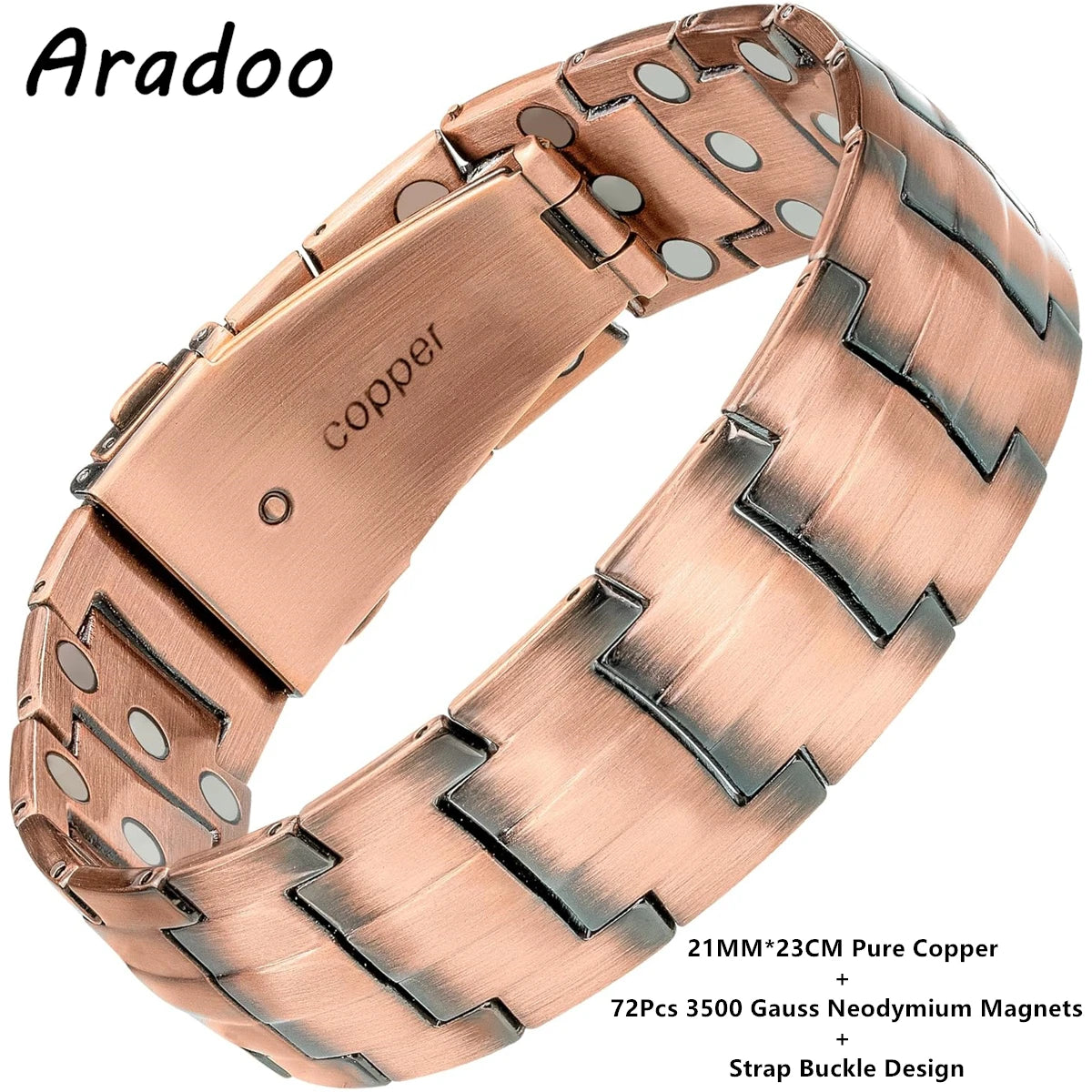 Magnetic Pure Copper Men's Bracelet | Stylish Health Benefits