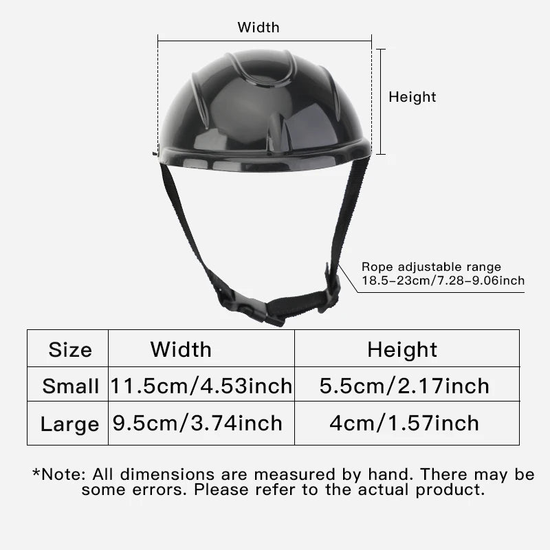 Cross-Border Pet Safety Helmet for Dogs and Cats | Pet Motorcycle Gear