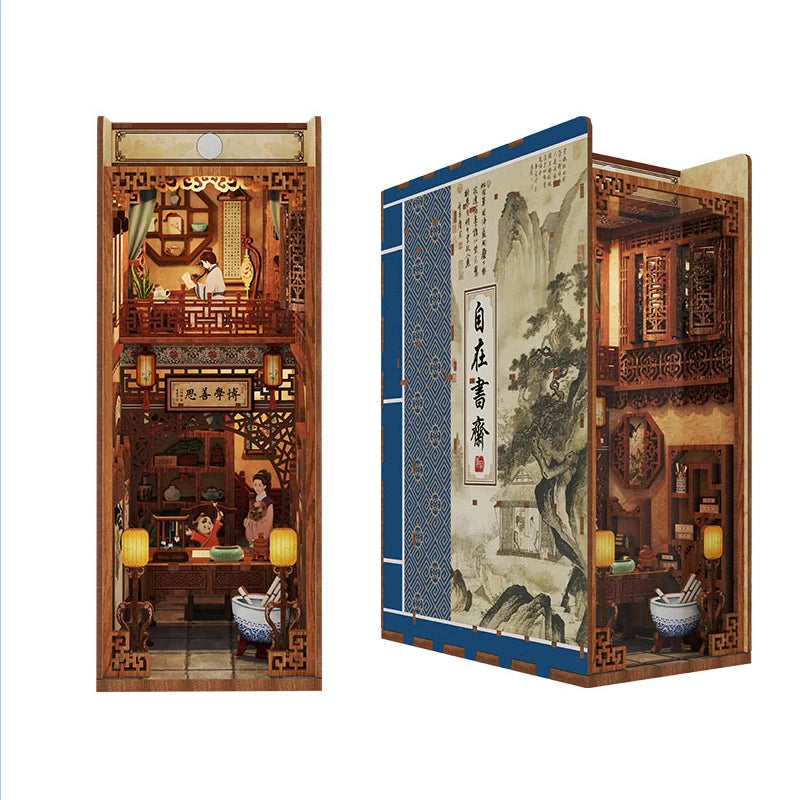 DIY Wooden Book Nook Kit | Cathedral-Inspired Bookend Decor