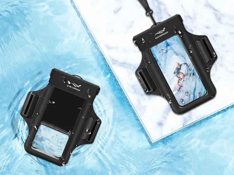 Waterproof Phone Pouch with Armband | Perfect for Swimming & Diving