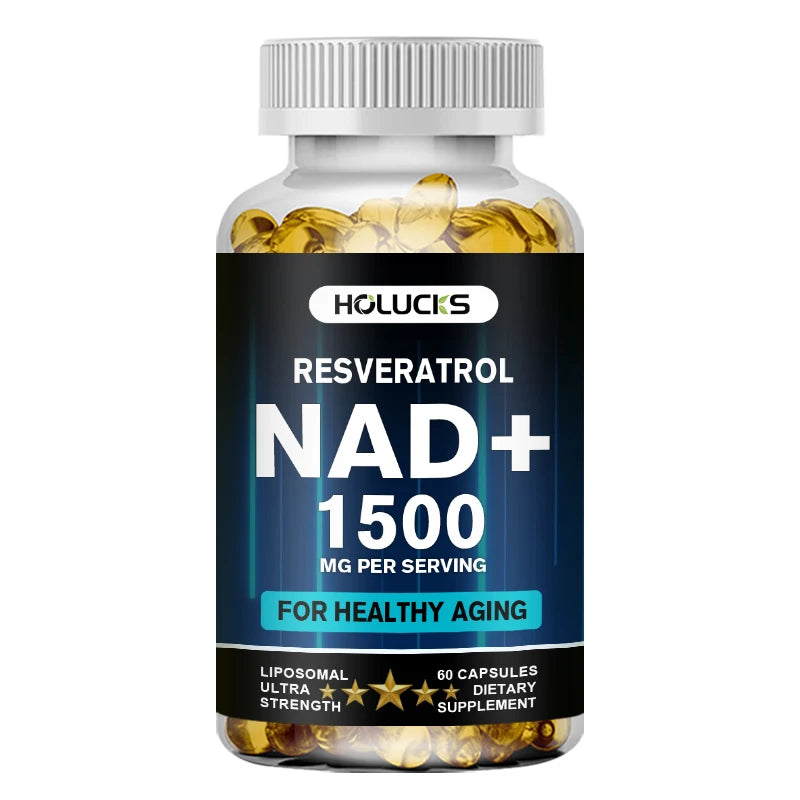 NAD+ Resveratrol Capsules | Support Cellular Health & Anti-Aging