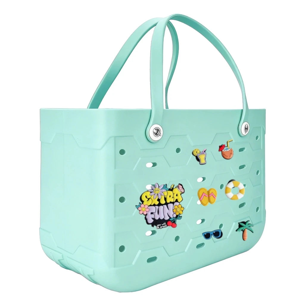 Fashionable Waterproof Beach Bag | Stylish EVA Solid Color Tote