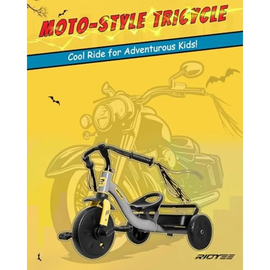 2-in-1 Toddler Tricycle with Removable Wagon-Style Basket
