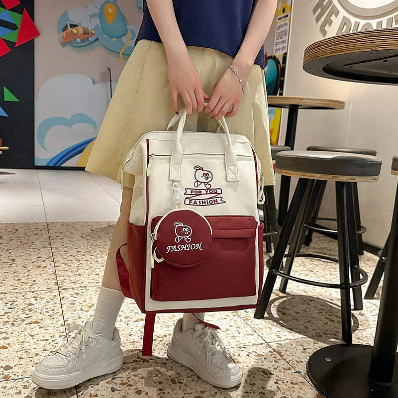 Large-Capacity College Backpack | Stylish & Functional Design